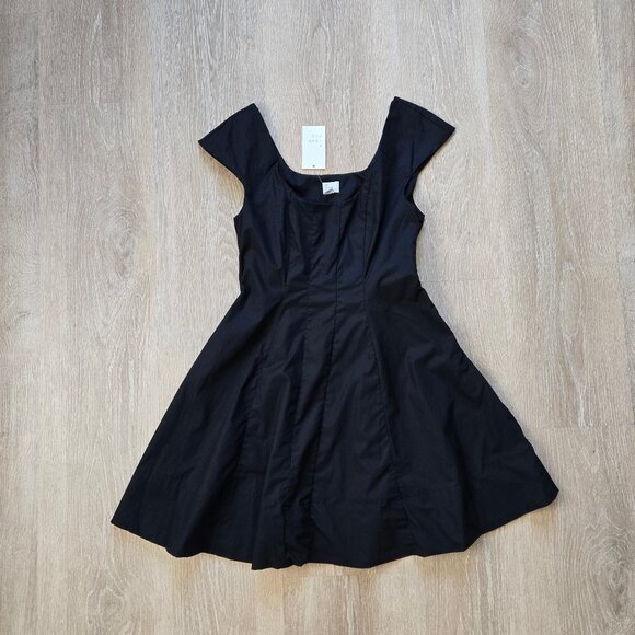 A New Day Corset Woven Mini A-Line Cotton Dress Size 4 Square Neck New With Tags - Picture 10 of 17